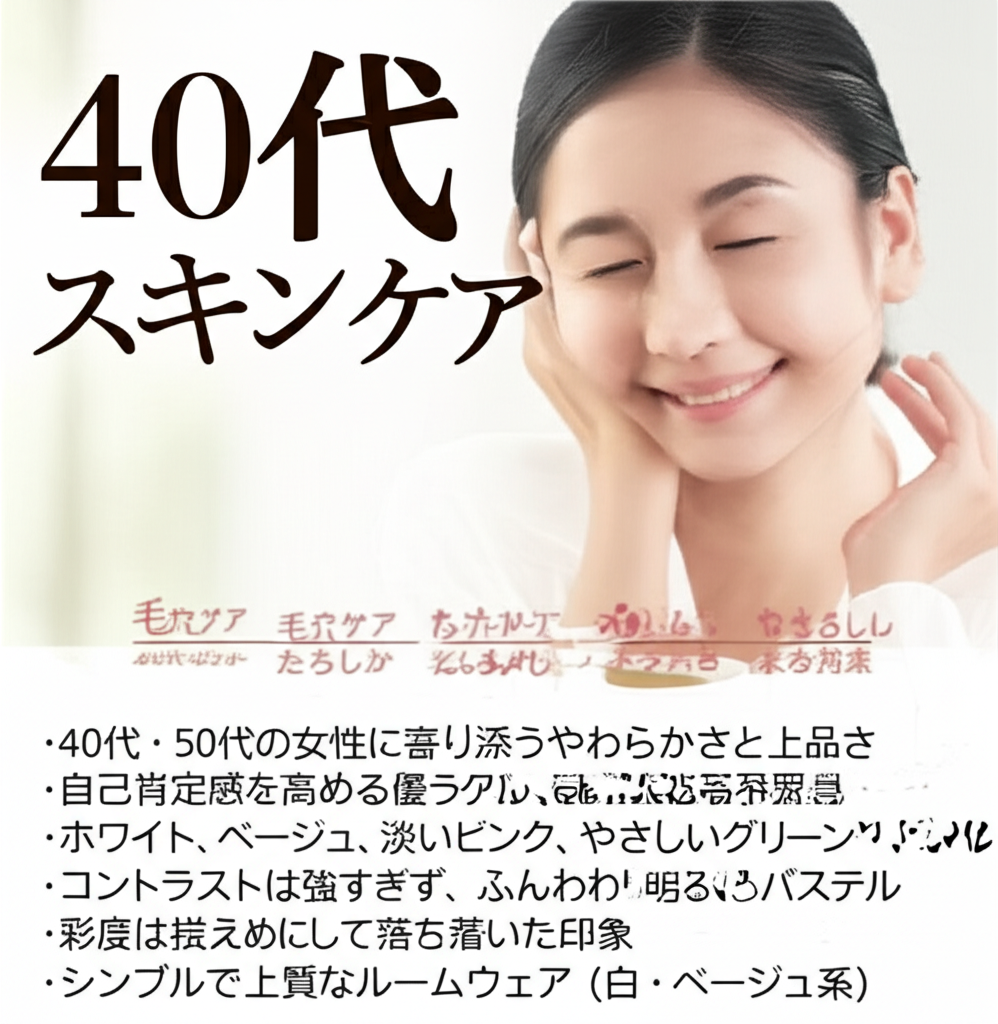 40代を悩ませる毛穴とたるみの根本解決！目立たない肌を取り戻す7つの習慣