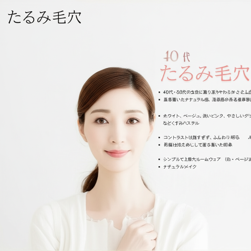 40代からの運命の分かれ道！たるみ毛穴を撃退する5つの実践法で若見え肌を取り戻す完全ガイド