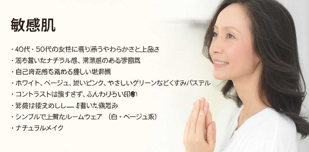 40代・50代の敏感肌が選ぶべき無添加スキンケア完全ガイド | 肌トラブルを避けるオーガニックコスメの賢い選び方