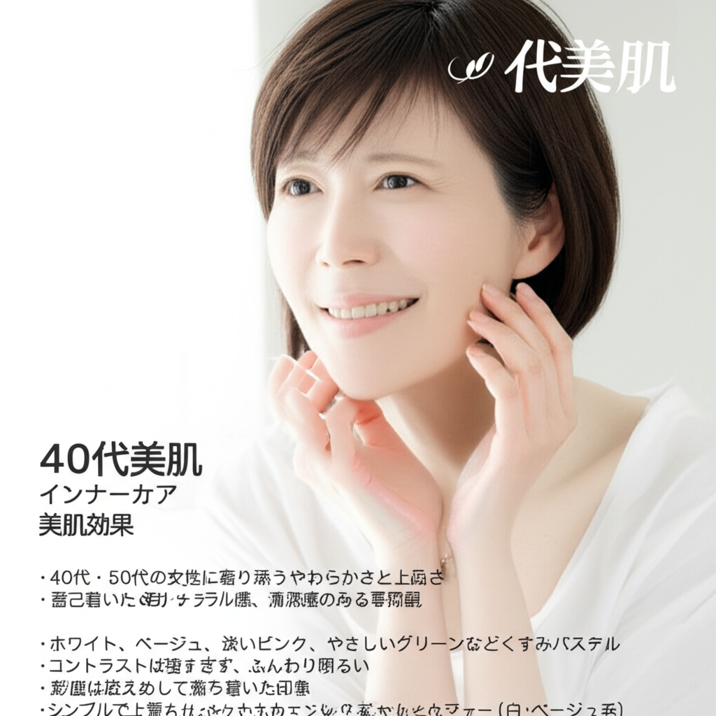 40代からの美肌革命！食事で叶える内側からの輝く肌づくり完全ガイド