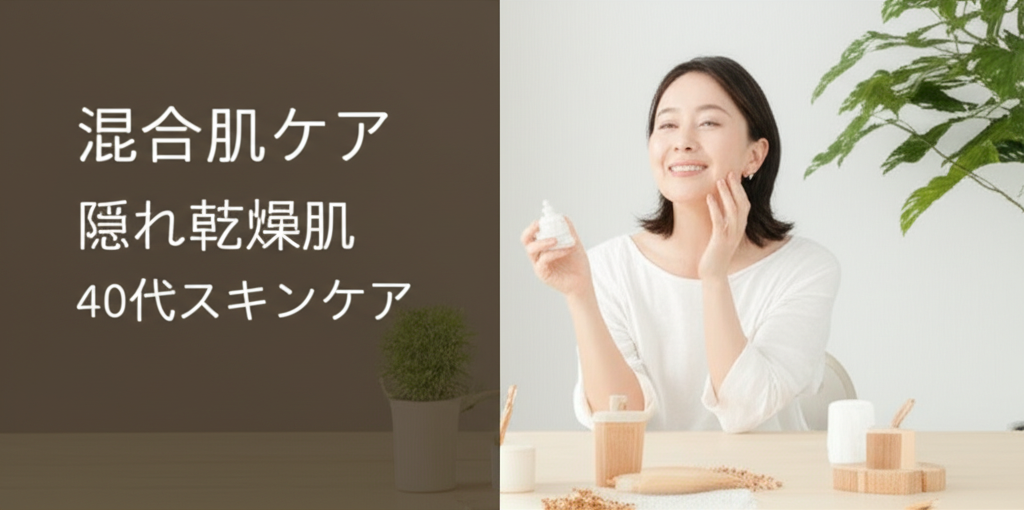 【肌質診断の落とし穴】8割の40代女性が知らない「混合肌見極め術」と隠れ乾燥の真実！部位別ケアで実現する水分油分バランス革命